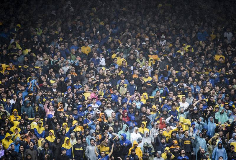 Fans of Boca Juniors fill the stands. Getty Images