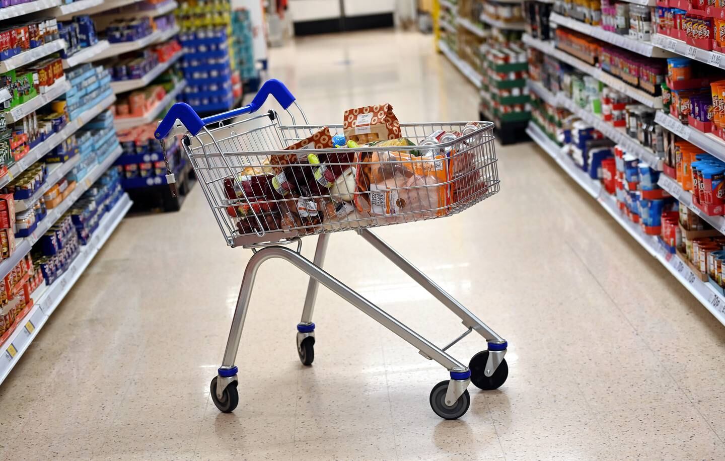 UK inflation has hit a 30-year high with food shopping much more expensive for consumers.  EPA