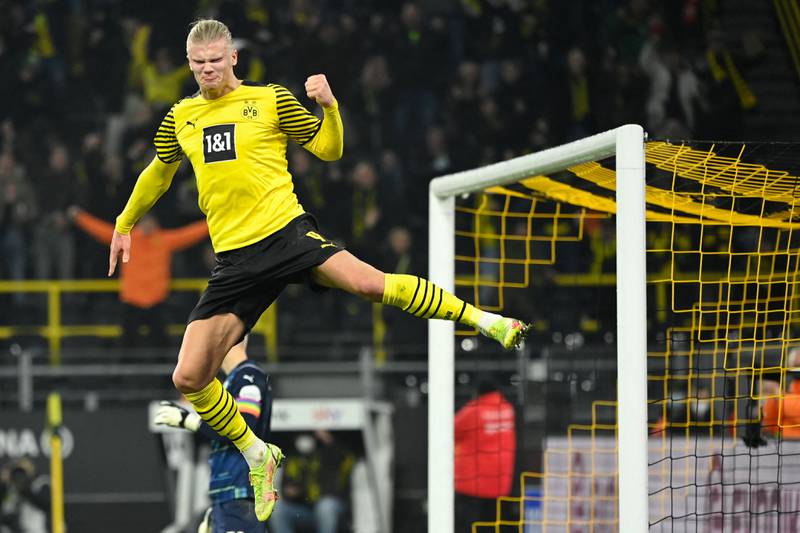 13 goals - Erling Haaland (Borussia Dortmund) 26 Golden Shoe points. AFP