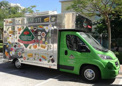 An Andiamo food truck at the Abu Dhabi Food festival. Mobile businesses are booming in the UAE. The National