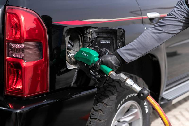 DUBAI, UNITED ARAB EMIRATES - JANUARY 24, 2019.CAFU, a fuel delivery service.On their app, you need to enter the car location, and the amount and kind of petrol you want to fill up.CAFU will then dispatch a fuel tanker to your location with a driver who will fill up your car.Users need to pay a single-use delivery fee of Dhs18 or pay Dhs 45 which allows for unlimited monthly deliveries.(Photo by Reem Mohammed/The National)Reporter: ADAM WORKMANSection:  WK