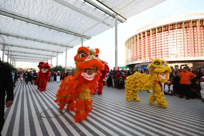 A lively parade to celebrate Chinese New Year attracted thousands to Expo City Dubai.  Ruel Pableo for The National
