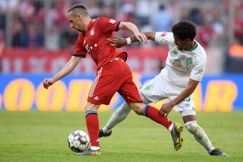 Franck Ribery: After more than a decade at Bayern Munich, the 36-year-old Frenchman has still been a regular this season and has scored five goals. Linked with a move to Qatar.    Getty Images