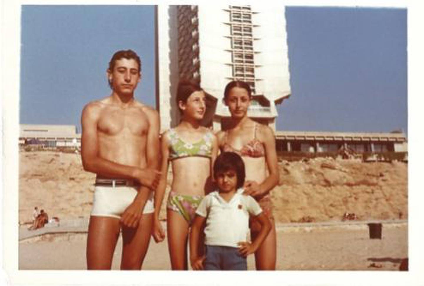 A Palestinian family in Jaffa in the 1970s. Bayan Dahdah / Middle East Archive Project