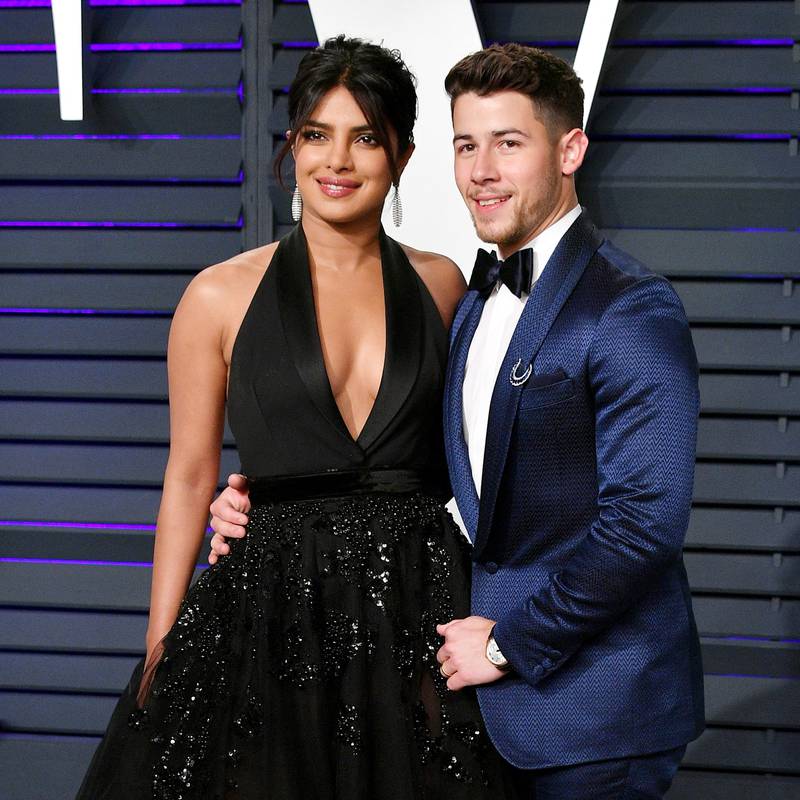 The couple attend the 2019 Vanity Fair Oscar Party hosted by Radhika Jones at Wallis Annenberg Centre for the Performing Arts on February 24, 2019, in Beverly Hills, California. Getty via AFP