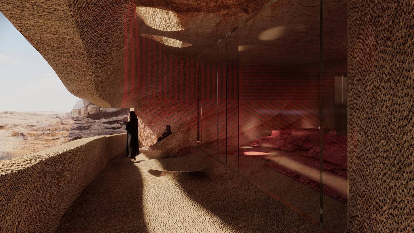 The design will pay tribute to the site's Nabataean heritage. Courtesy Jean Nouvel