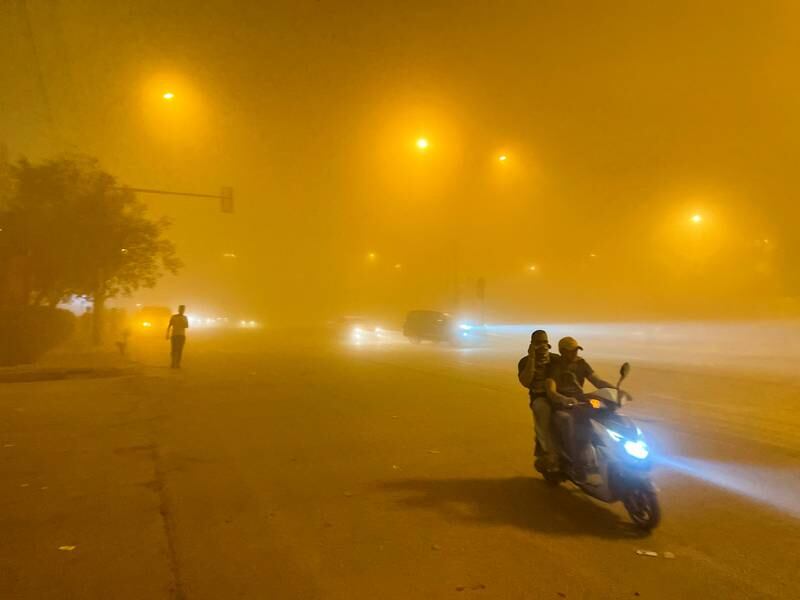 The area is prone to sandstorms, which can reduce visibility to a few hundred metres. Reuters