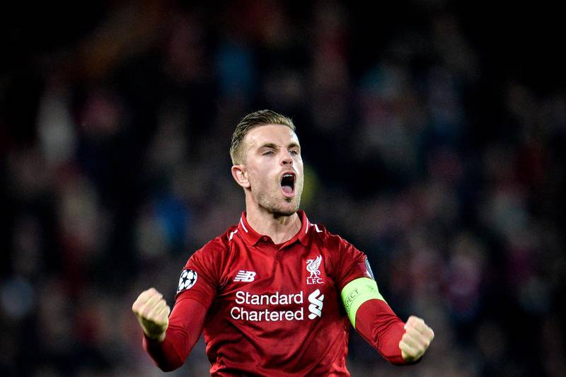 Jordan Henderson: 8/10. The Liverpool captain has been transformed in the latter stages of the season. His burst into the box and shot led to Liverpool's opening goal for Origi and he was a constant threat throughout. AFP