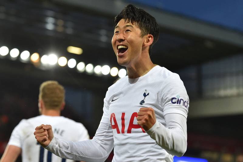 Son Heung-min - 7. The South Korean was a constant worry for Liverpool with his movement. He was unmarked when he scored. Bergwijn came on for him in stoppage time. AFP