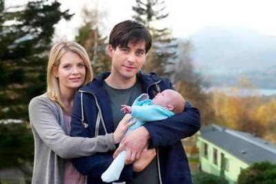 Andrea Lowe and Rob James-Collier in an episode of Love Life. Courtesy BBC