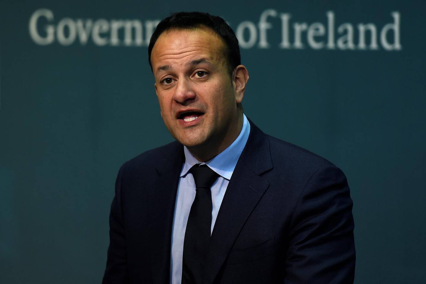 Taoiseach (Prime Minister) of Ireland Leo Varadkar speaks at a news conference announcing that the Irish Government will hold a referendum on liberalising abortion laws at the end of May, in Dublin, Ireland, January 29, 2018. REUTERS/Clodagh Kilcoyne