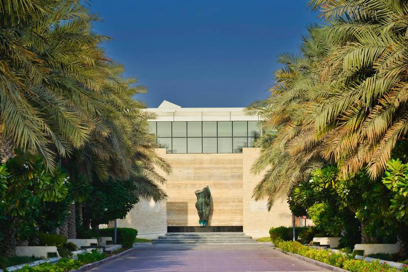 The entrance to the Melia Desert Palm Dubai hotel. Courtesy Melia Desert Palm Dubai