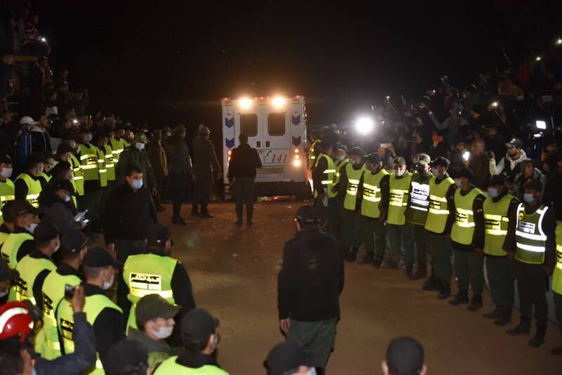 An ambulance drives away from the well where rescuers retrieved the body. The 5-year-old Moroccan boy who was trapped in a well for four days has died, authorities confirmed. EPA