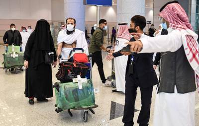 Travellers will be sequestered for three days before undertaking Umrah.  AFP