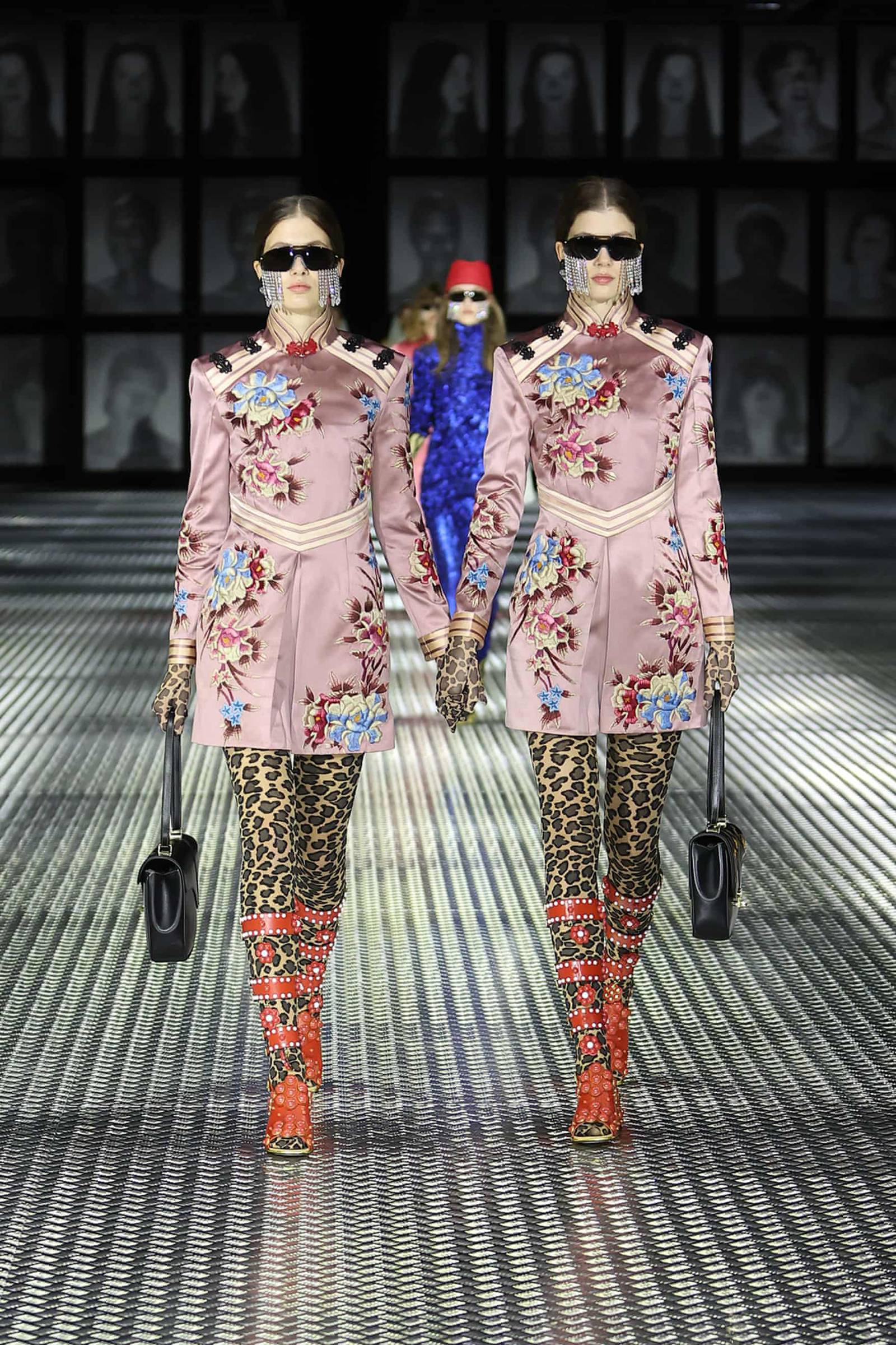 Gucci sends 68 sets of twins down a double runway to steal the show at