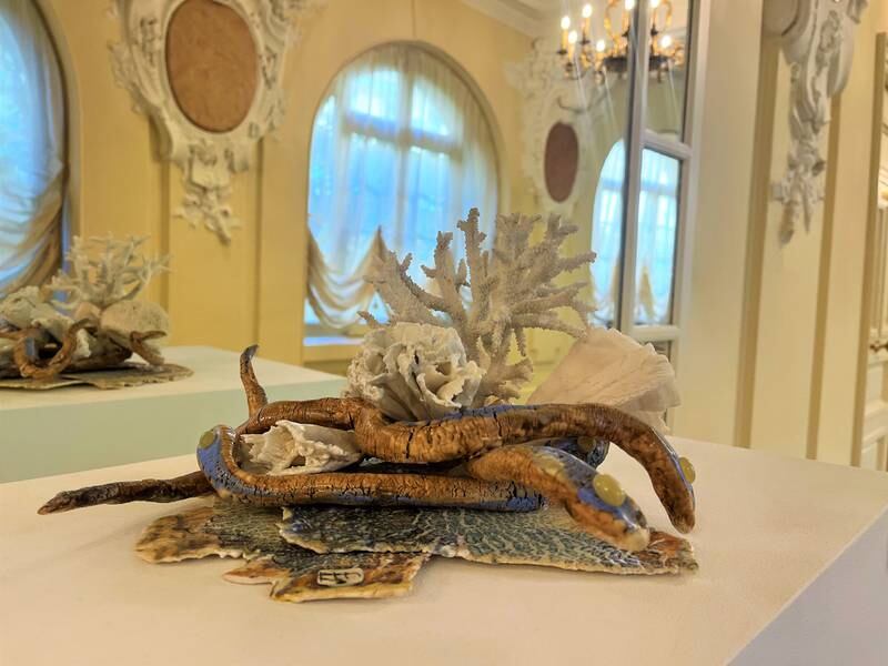 A cermic from Boghossian's Shellfish series at Hotel Hermitage Monte Carlo. Photo by Maghie Ghali