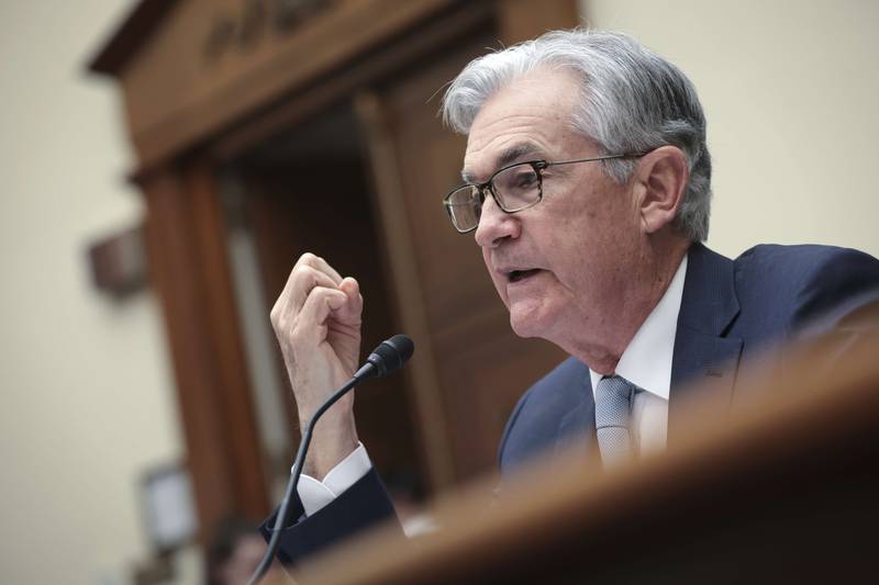 Federal Reserve Board Chairman Jerome Powell speaks about 'monetary policy and the state of the economy' before the US House Financial Services Committee. AFP