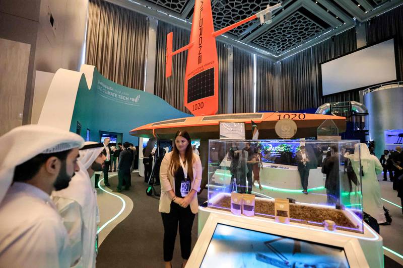 The UAE Climate Tech Forum in Abu Dhabi. AFP