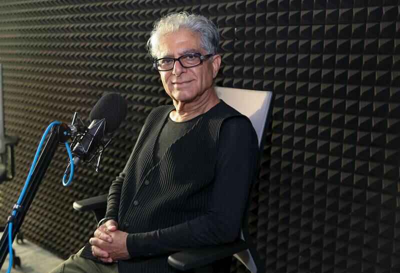 Deepak Chopra says the metaverse, augmented reality, artificial intelligence and deep learning systems offer a potential way of providing health care. Victor Besa / The National