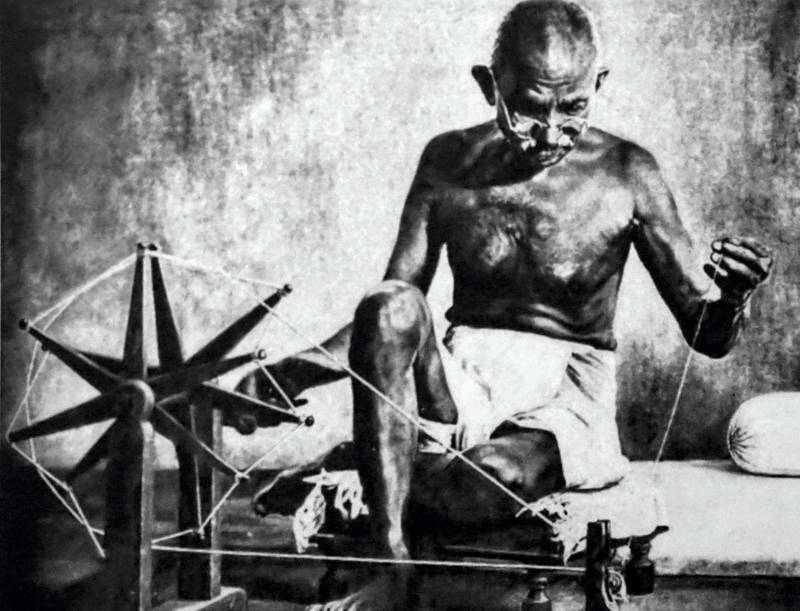 Mohandas Karamchand Gandhi (1869 - 1948), preeminent leader of the Indian independence movement in British-ruled India. (Photo by: Universal History Archive/ UIG via Getty Images)