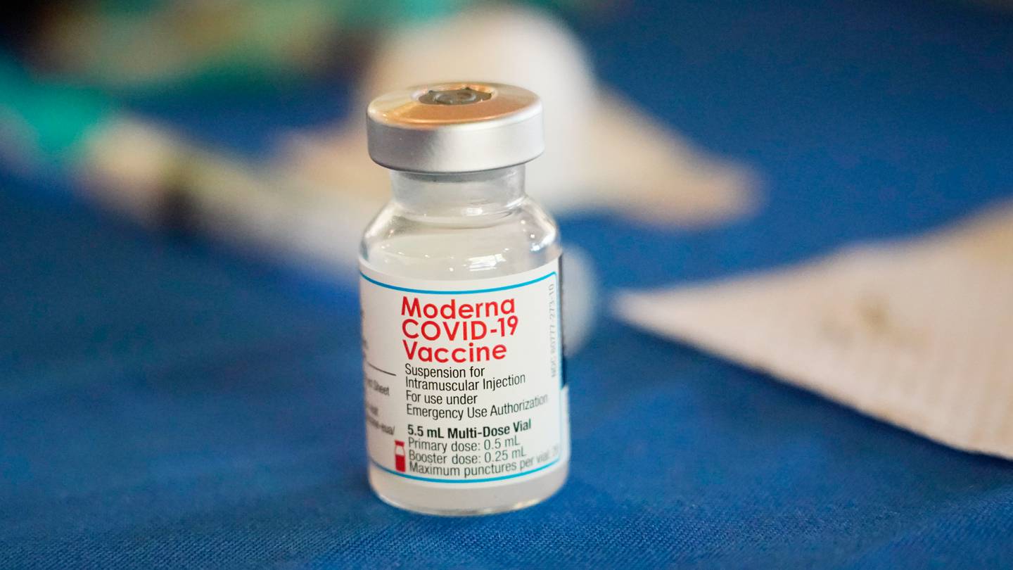 British health authorities have authorised an updated version of Moderna's coronavirus vaccine. AP Photo