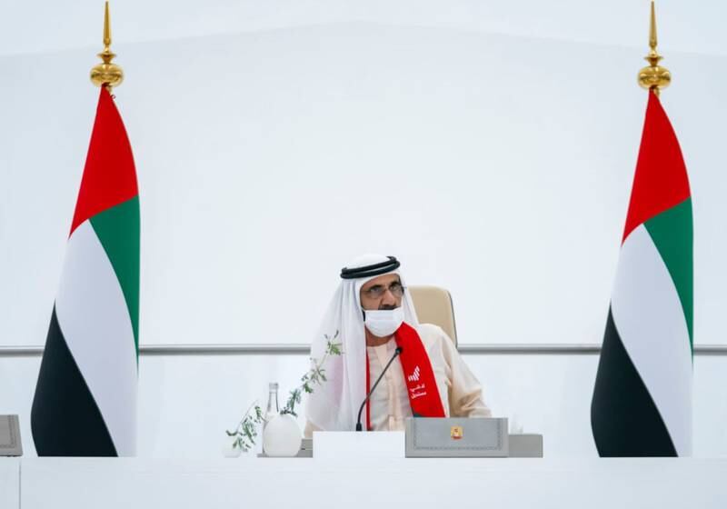 Sheihk Mohammed bin Rashid chaired a meeting of the UAE Cabinet on Monday. All photos: Twitter/HHShkMohd