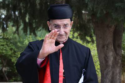 Lebanon's Maronite Patriarch Bechara Al Rai often addresses national concerns in his sermons. AFP