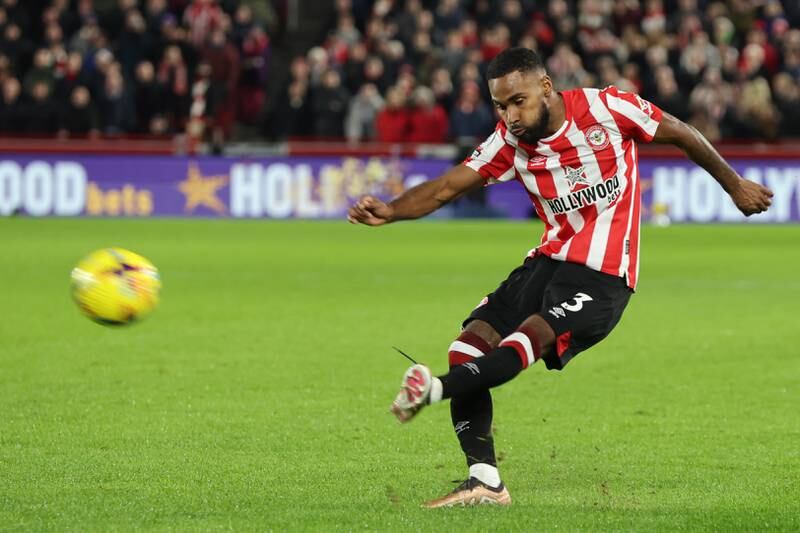 Rico Henry 7: Saw surging run down left early on ended by crude Elliott challenge that earned Liverpool man booking. Helped give Bees plenty of width down left in excellent first half for Brentford. Like rest of team, found second half more of a challenge. EPA