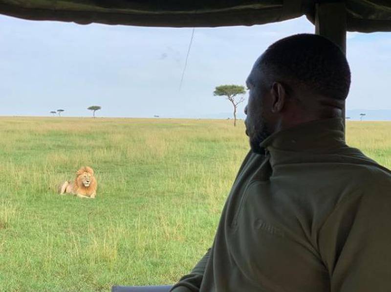 Tottenham's Moussa Sissoko went on safari in Tanzania in June. Courtesy Moussa Sissoko / Instagram