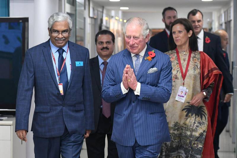 Sustainability and climate change will be a focus of Prince Charles's trip to India. AFP