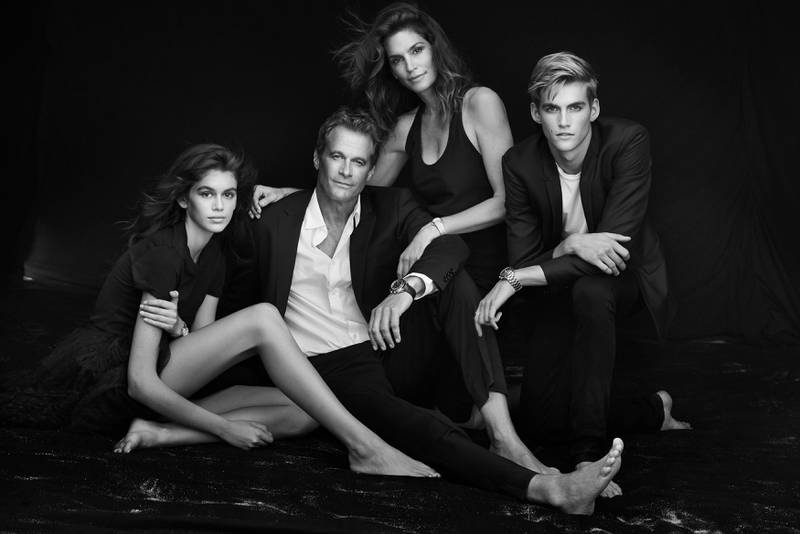 The Geber family stars in an ad campaign for Omega. Courtesy Omega