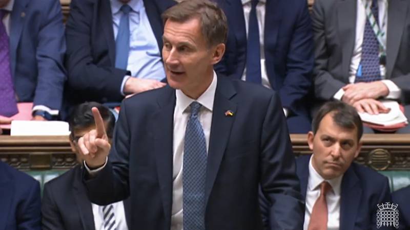 Chancellor of the Exchequer Jeremy Hunt delivers his autumn statement to MPs in the House of Commons. PA