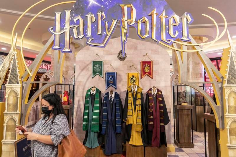 You can buy robes for your choice of Hogwarts house - Gryffindor, Ravenclaw, Hufflepuff or Slytherin.