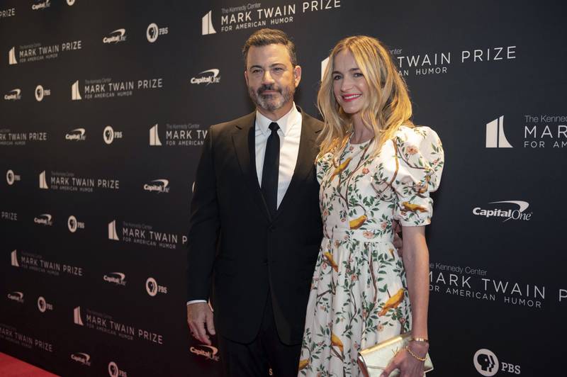 Comedian Jimmy Kimmel and his wife, Molly McNearney were reported as guests at the part. AP