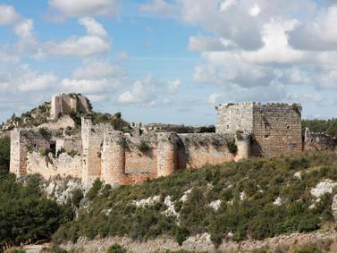 Saladin Fortress, a Unesco World Heritage site in Syria's mostly government-held Latakia province. AFP