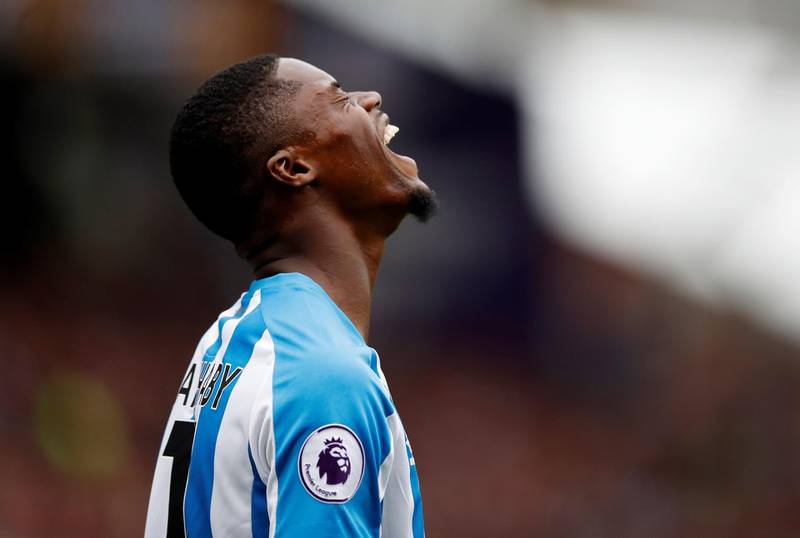 Huddersfield Town's Adama Diakhaby reacts. Action Images / Reuters