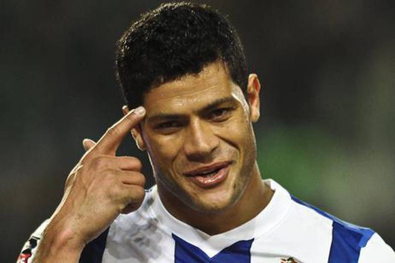 Hulk in action for Porto before his big money move to Zenit St Petersburg