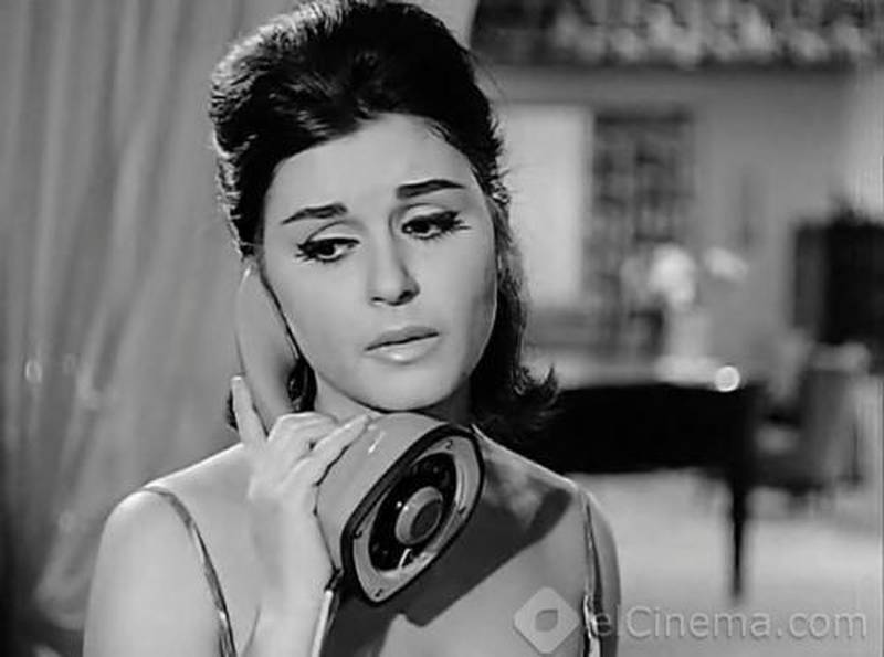 Souad Hosni in 'Al-Garima Al-Dahika' in 1963. Hosni plays the role of the protagonist's wife Leila in the film. Yasmine Salam