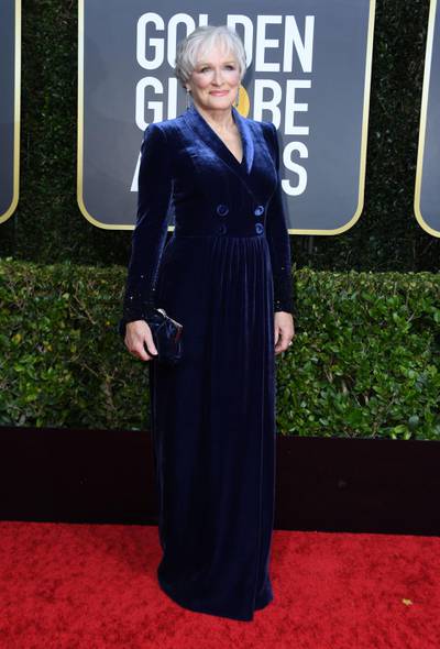 US actress Glenn Close arrives for the 77th annual Golden Globe Awards. AFP