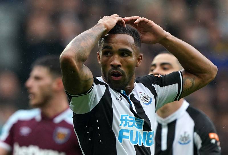 Newcastle United striker Callum Wilson has been ruled out of the game against Manchester United due to a thigh injury. PA