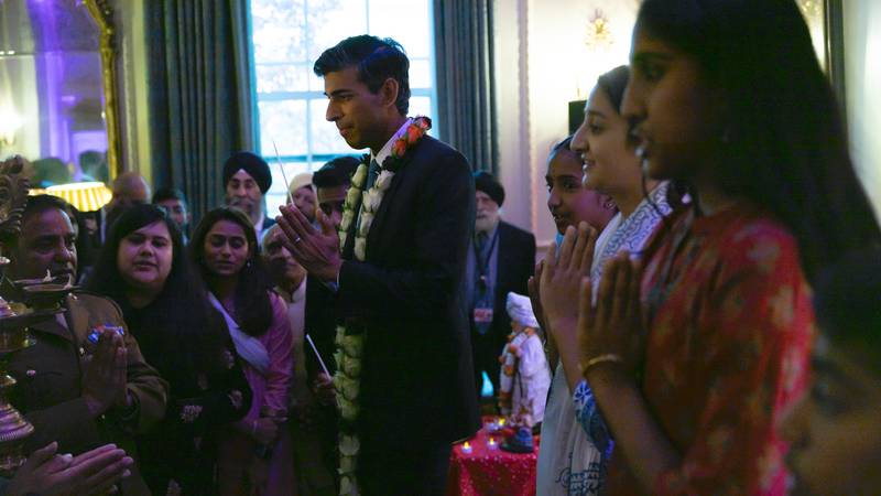 Premierminister Rishi Sunak veranstaltete einen Empfang zur Feier von Diwali in der Downing Street Nr. 10.  Foto: Downing Street Nr. 10
