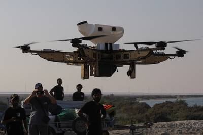 UAE energy company Adnoc plants mangrove seedlings using drones in Abu Dhabi. Reuters