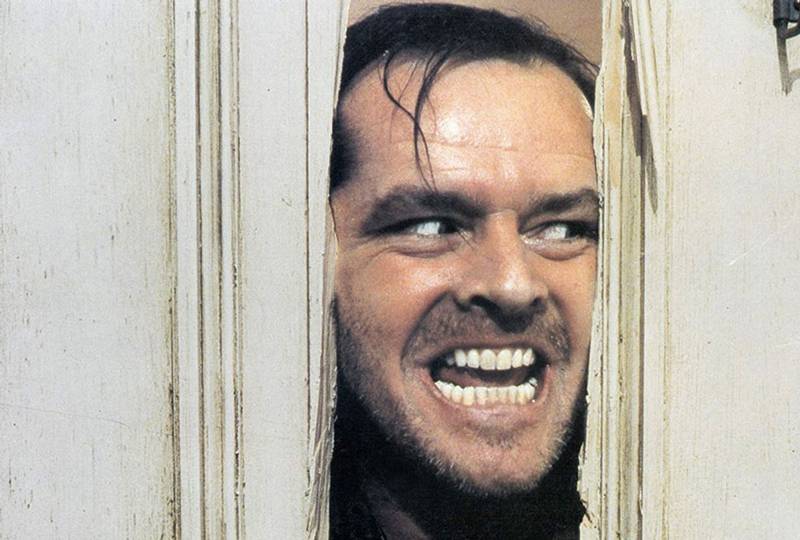The 'here's Johnny's' scene in 'The Shining' is another iconic moment from a horror film in history. Photo: Warner Bros