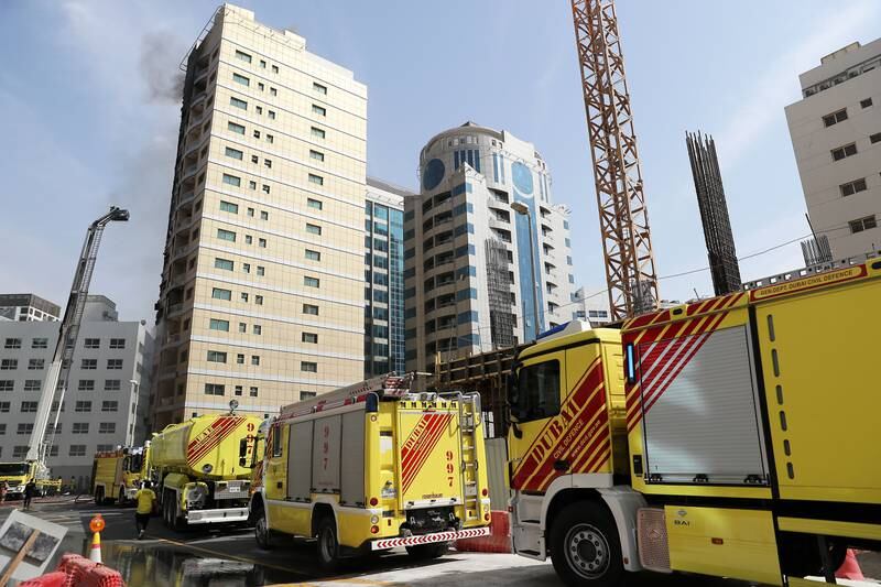 Emergency services brought the blaze under control 'within 14 minutes'.