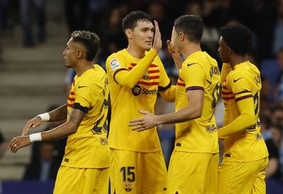 Andreas Christensen – 8. Super signing and his partnership with Balde on the left of the defence has been a major reason in Barcelona having by far the best defence in La Liga. Left the pitch limping. Reuters
