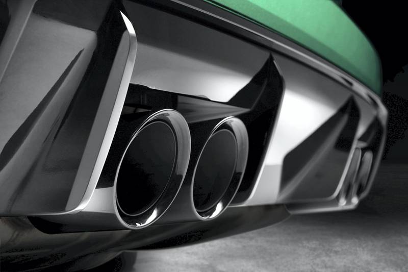 The exhaust on the M3.