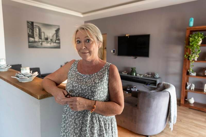 Amanda James has lived in the development on and off since the 1980s when her family moved from Saudi Arabia to the UAE. She is devastated by the demolition news. Antonie Robertson / The National