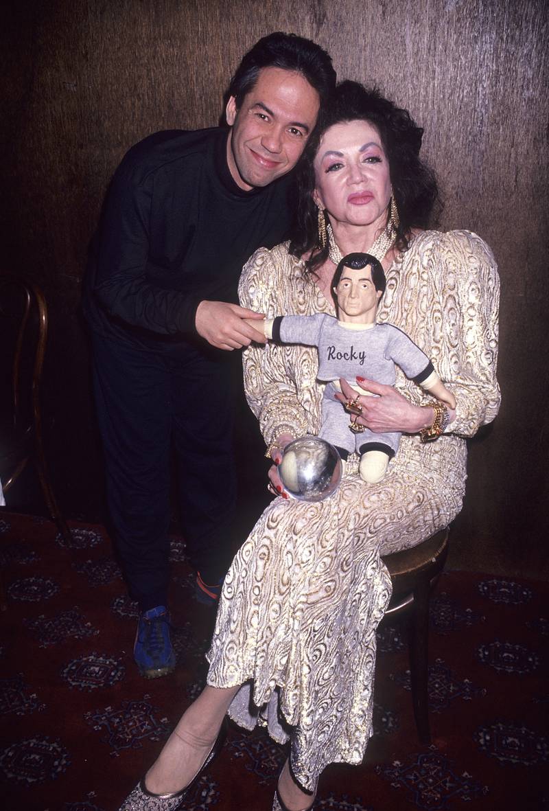 Gottfried and Jackie Stallone attend the 1992 Jackie Stallone's Psychic Readings party in New York. Getty Images