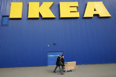 A warehouse owned by the Swedish furniture maker Ikea in Bordeaux, southwestern France. The company is now under a tax investigation. Olivier Pon / Reuters  