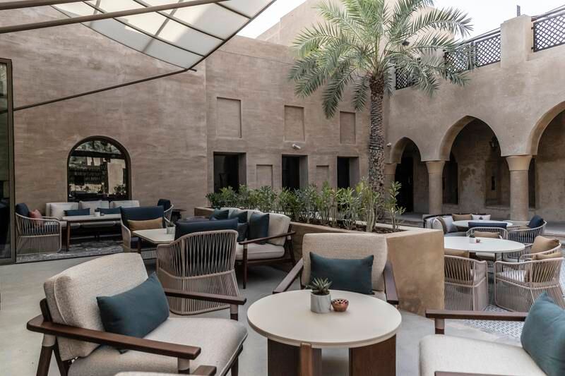 Courtyard seating at Bab Al Shams



